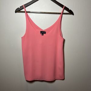 Topshop‎ Nordstrom Pink Cami Sleeveless Tank Top Blouse Sz 2